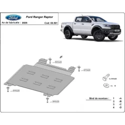 talowa osłona skrzyni biegów Ford Ranger Raptor (2020-2022)